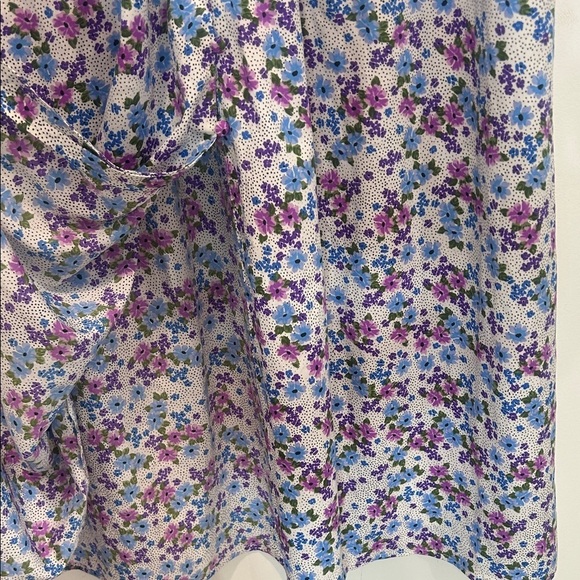 ASOS Maternity Floral Maxi Dress - Blue and Purple size USA 8 medium - Picture 8 of 10